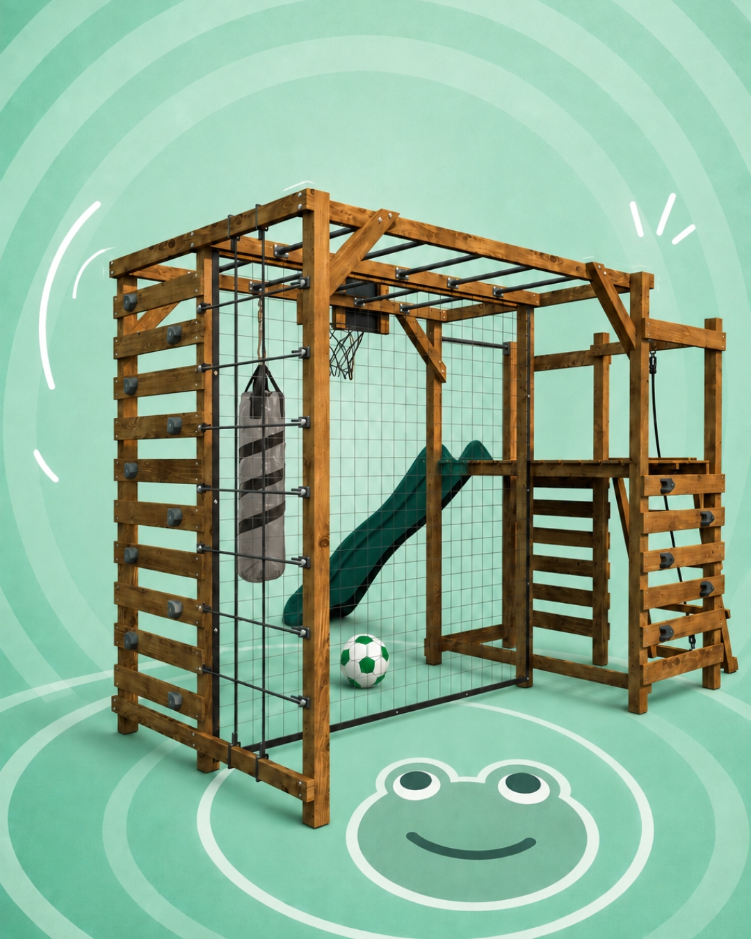 Espace foot sur le portique Achille